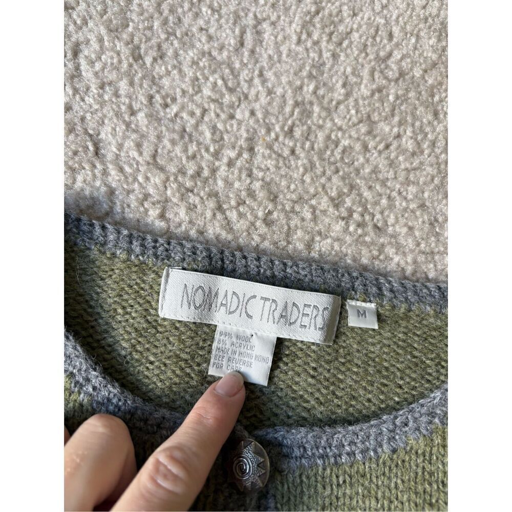 Vintage Nomadic Traders Button Front Cardigan Siz… - image 4
